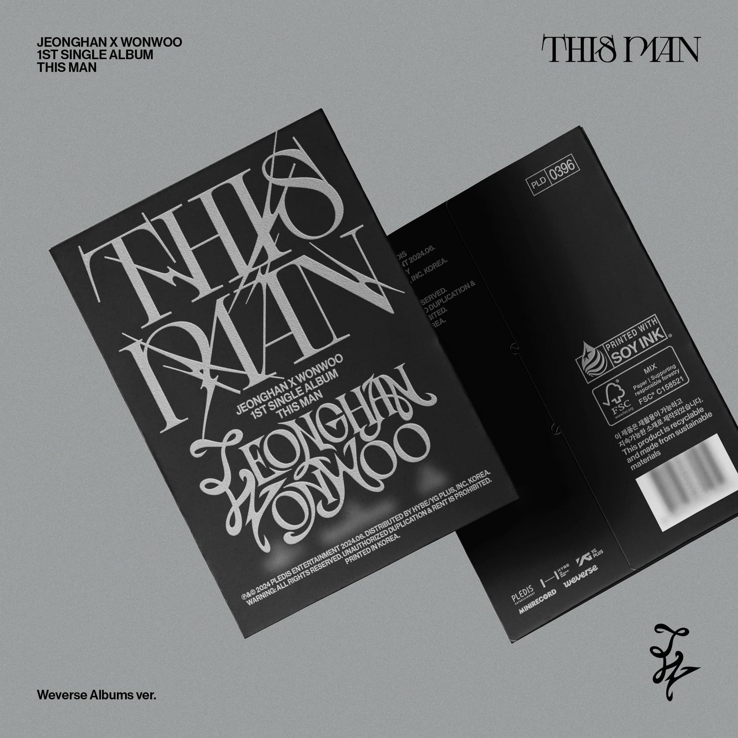 JEONGHAN X WONWOO 1st Single [THIS MAN] (Weverse Albums Ver.)